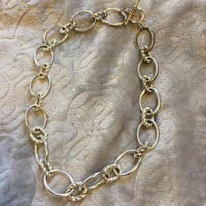 Silver plated chain necklace